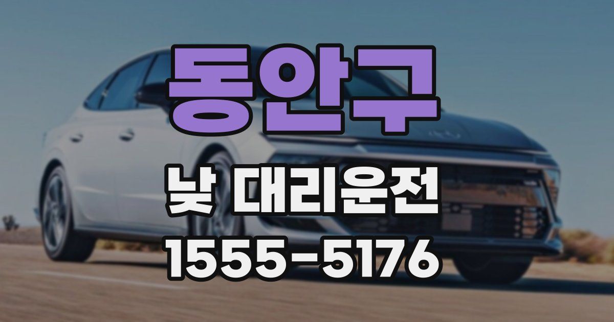 동안구 낮 대리운전