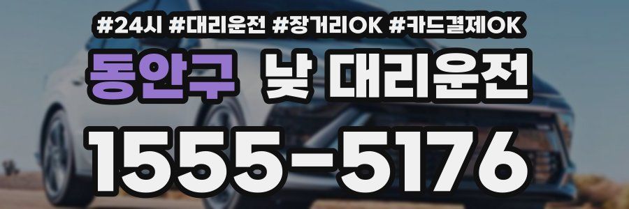 동안구 낮 대리운전