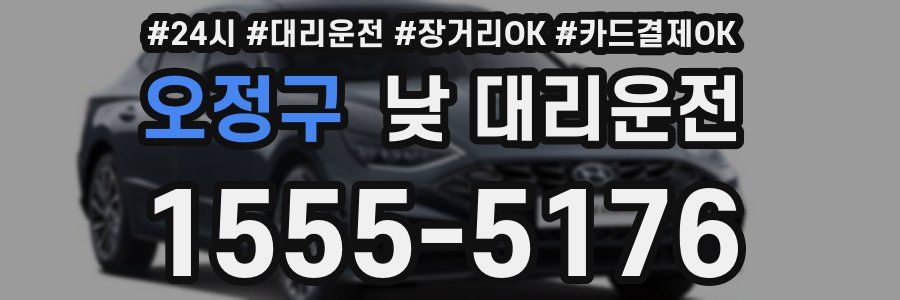 오정구 낮 대리운전
