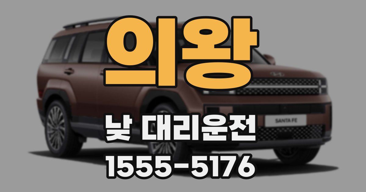 의왕 낮 대리운전