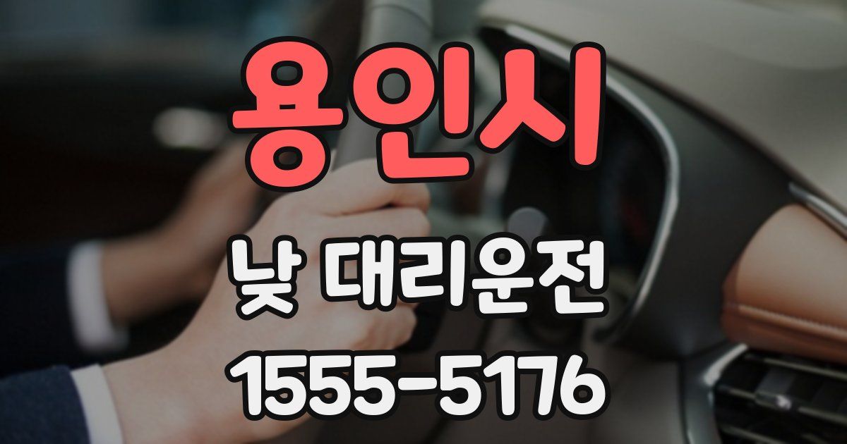 용인시 낮 대리운전