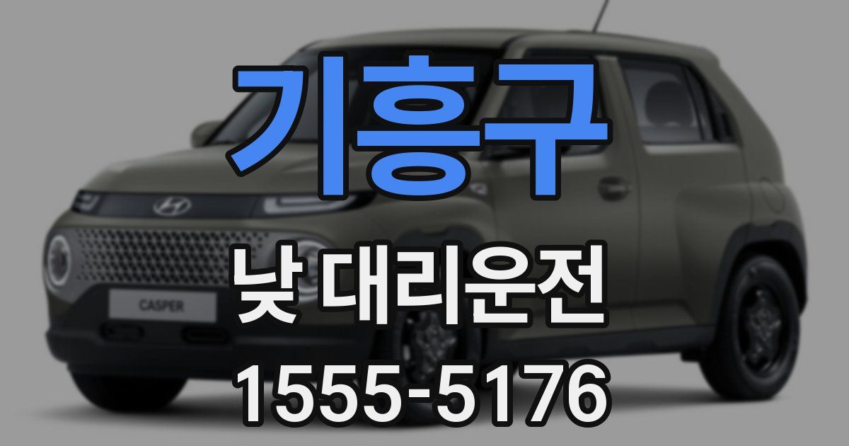 기흥구 낮 대리운전