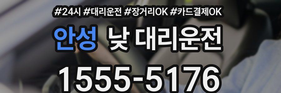 안성 낮 대리운전