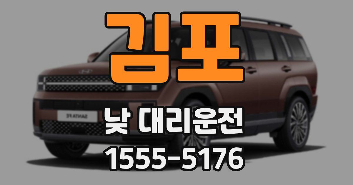 김포 낮 대리운전