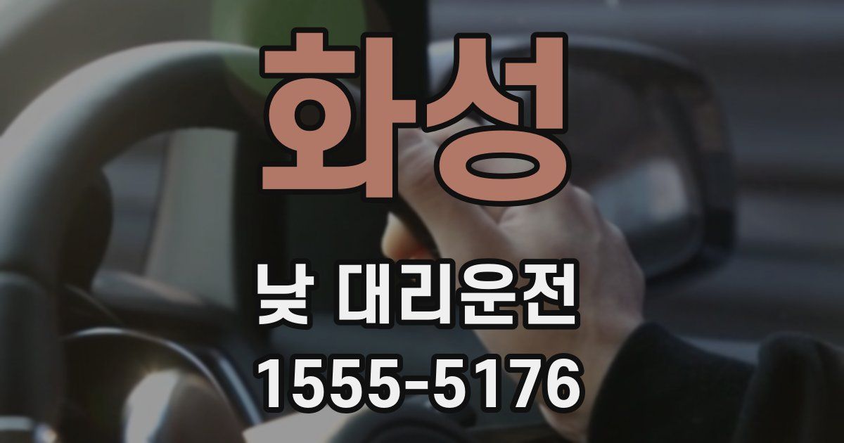 화성 낮 대리운전