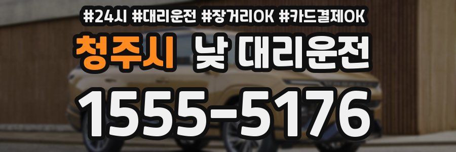 청주시 낮 대리운전