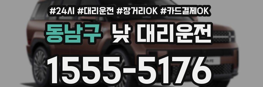 동남구 낮 대리운전