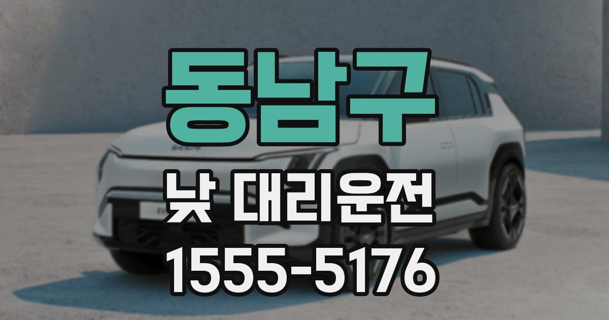 동남구 낮 대리운전