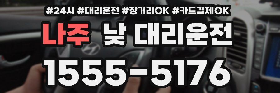 나주 낮 대리운전