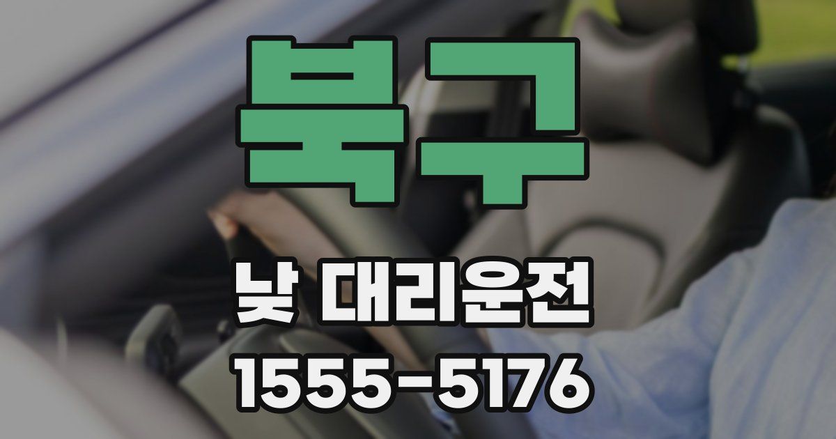 북구 낮 대리운전