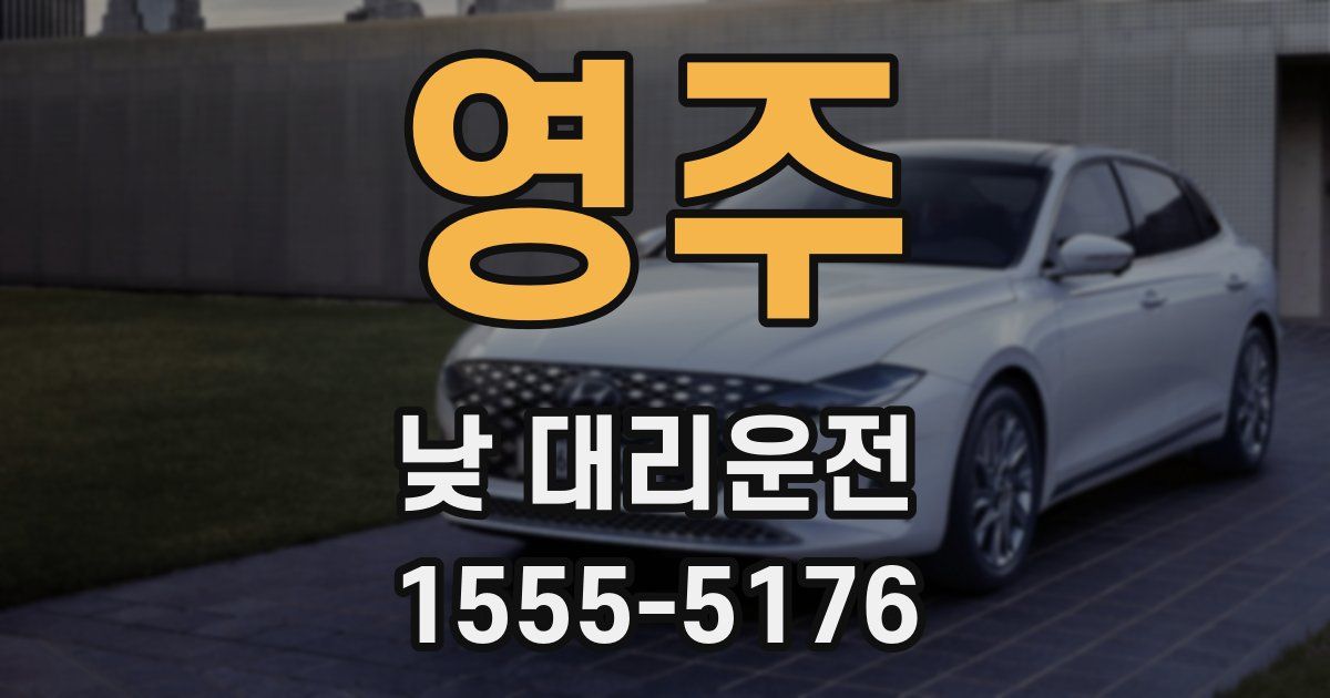 영주 낮 대리운전