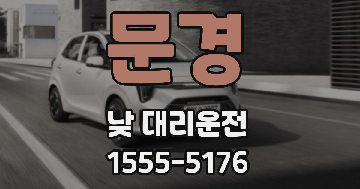 문경 낮 대리운전