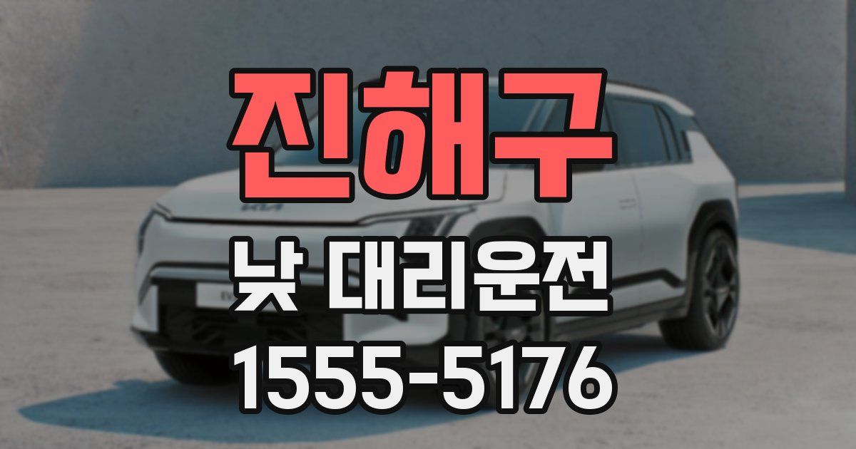 진해구 낮 대리운전