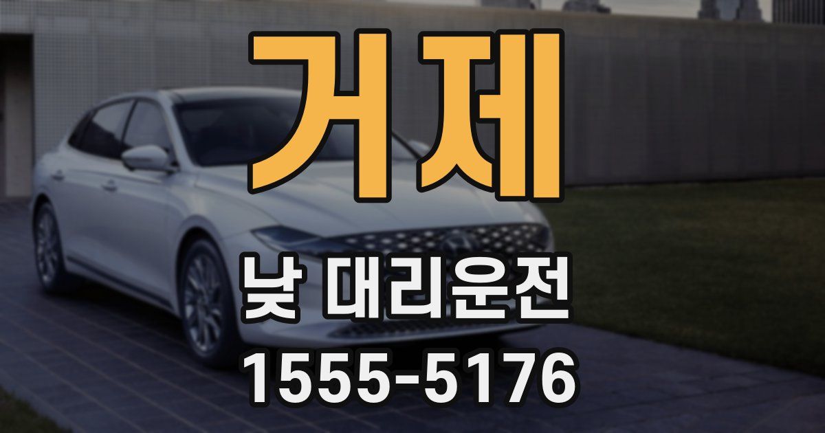 거제 낮 대리운전