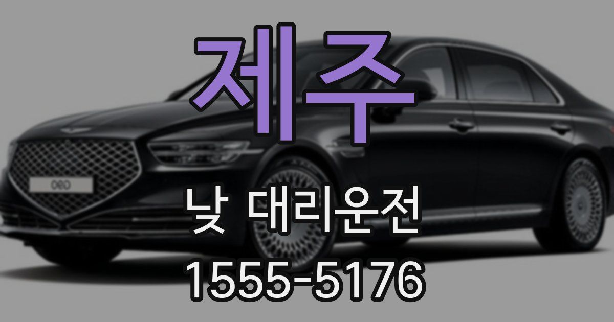 제주 낮 대리운전