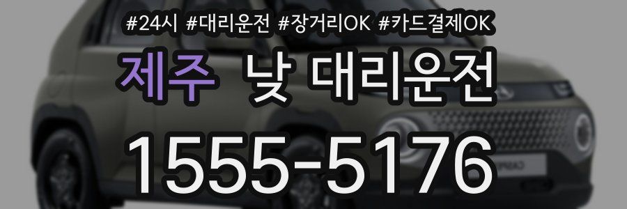 제주 낮 대리운전