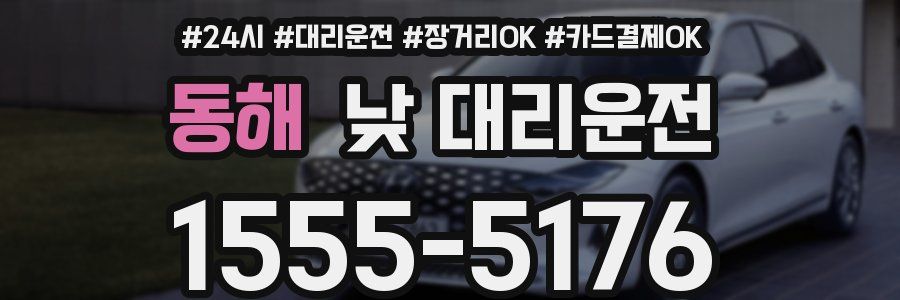 동해 낮 대리운전