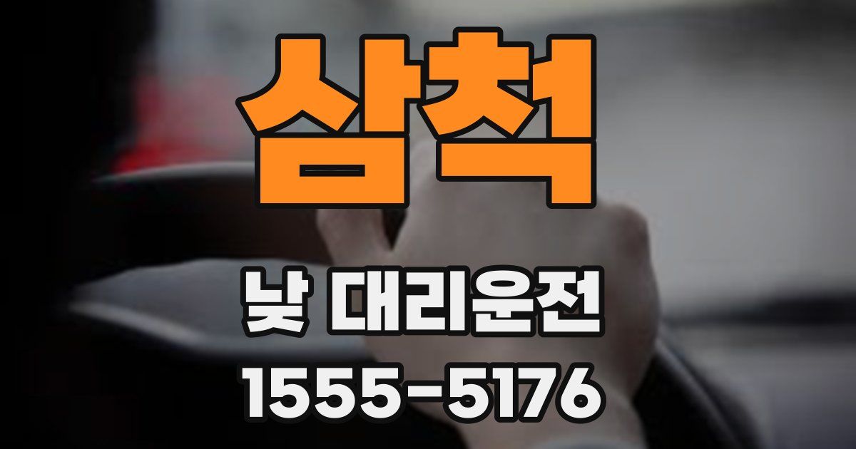 삼척 낮 대리운전