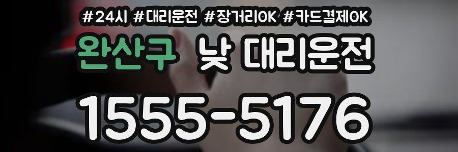 완산구 낮 대리운전
