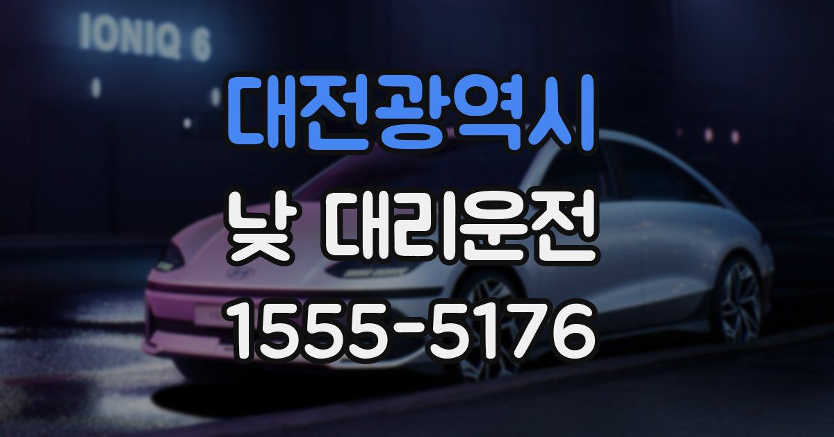 대전광역시 낮 대리운전