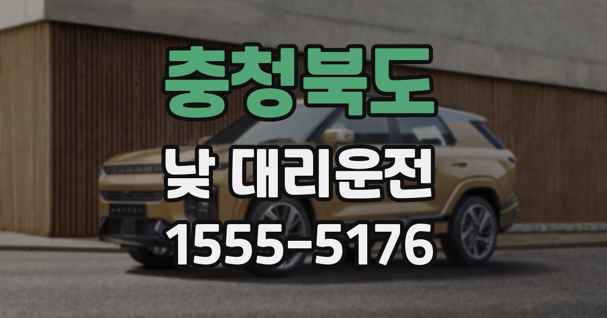 충청북도 낮 대리운전