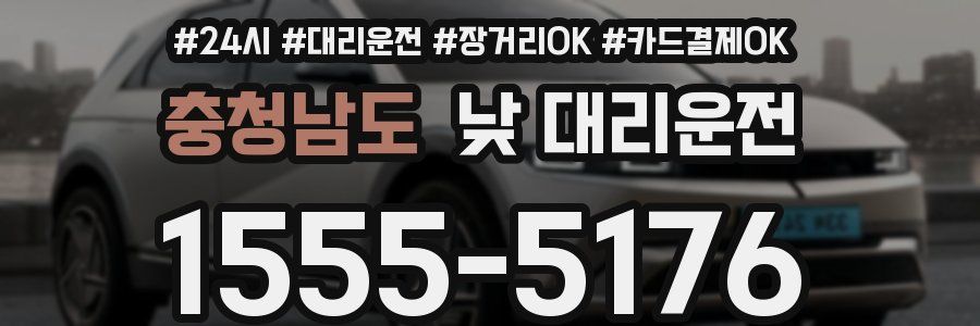 충청남도 낮 대리운전