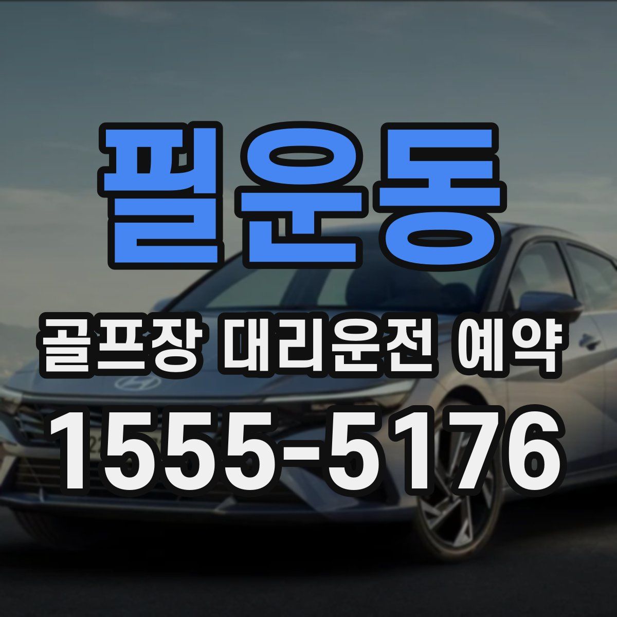 필운동 골프장 대리운전 예약