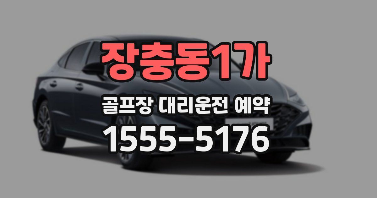 장충동1가 골프장 대리운전 예약