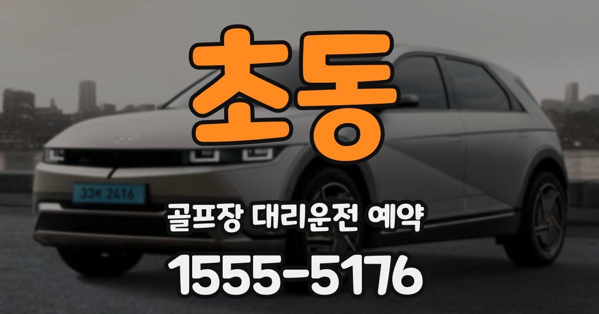 초동 골프장 대리운전 예약