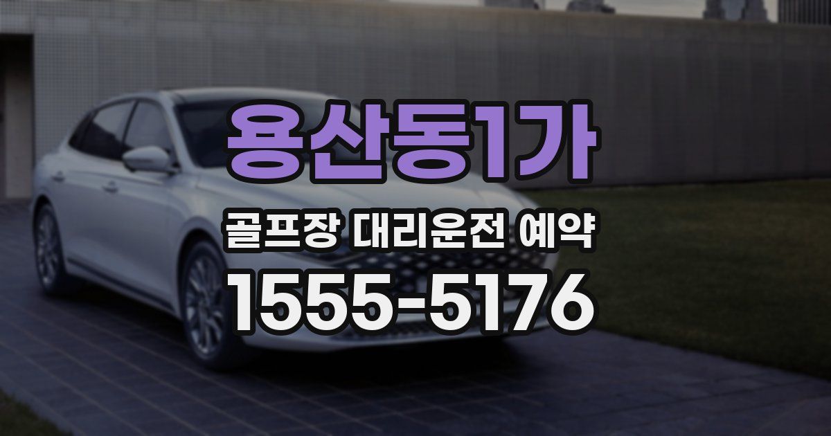 용산동1가 골프장 대리운전 예약