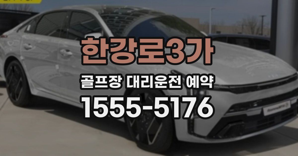 한강로3가 골프장 대리운전 예약