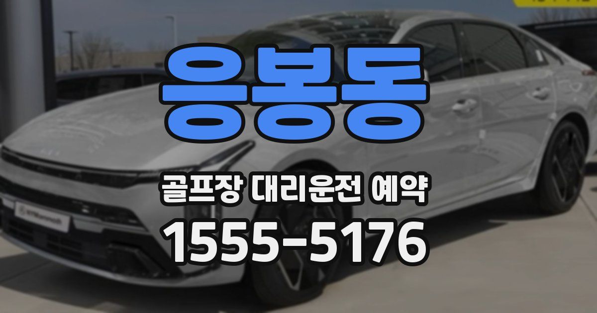 응봉동 골프장 대리운전 예약