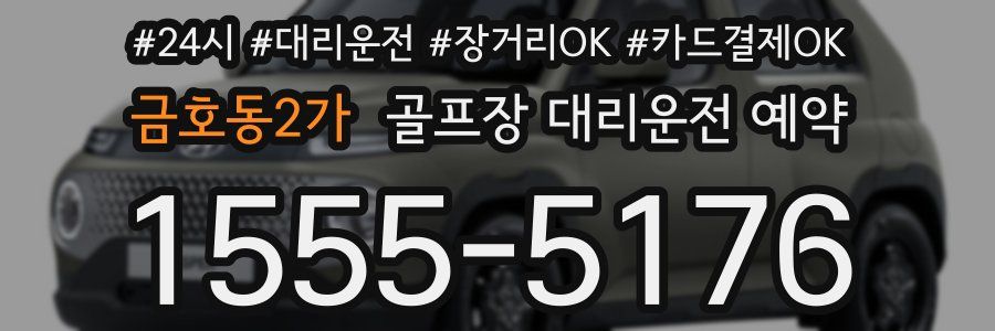 금호동2가 골프장 대리운전 예약