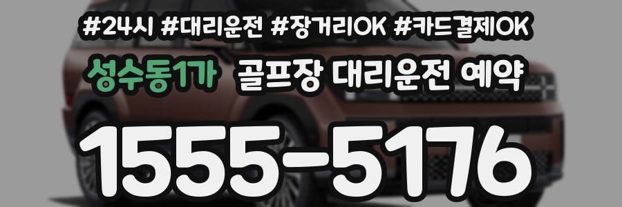 성수동1가 골프장 대리운전 예약