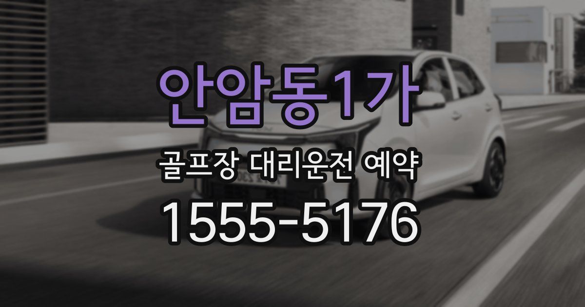 안암동1가 골프장 대리운전 예약