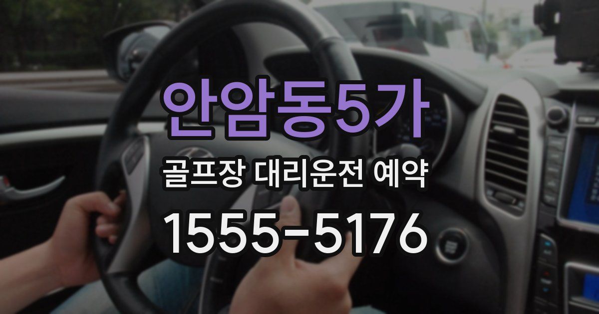 안암동5가 골프장 대리운전 예약