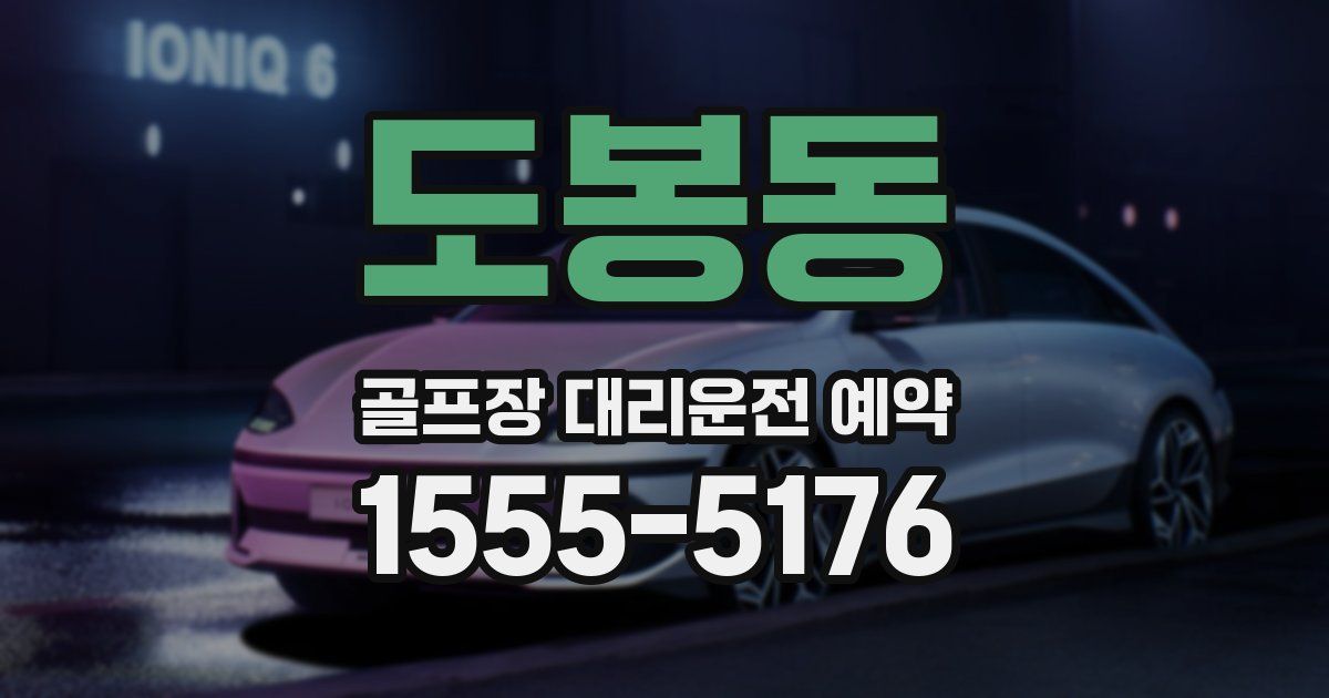 도봉동 골프장 대리운전 예약