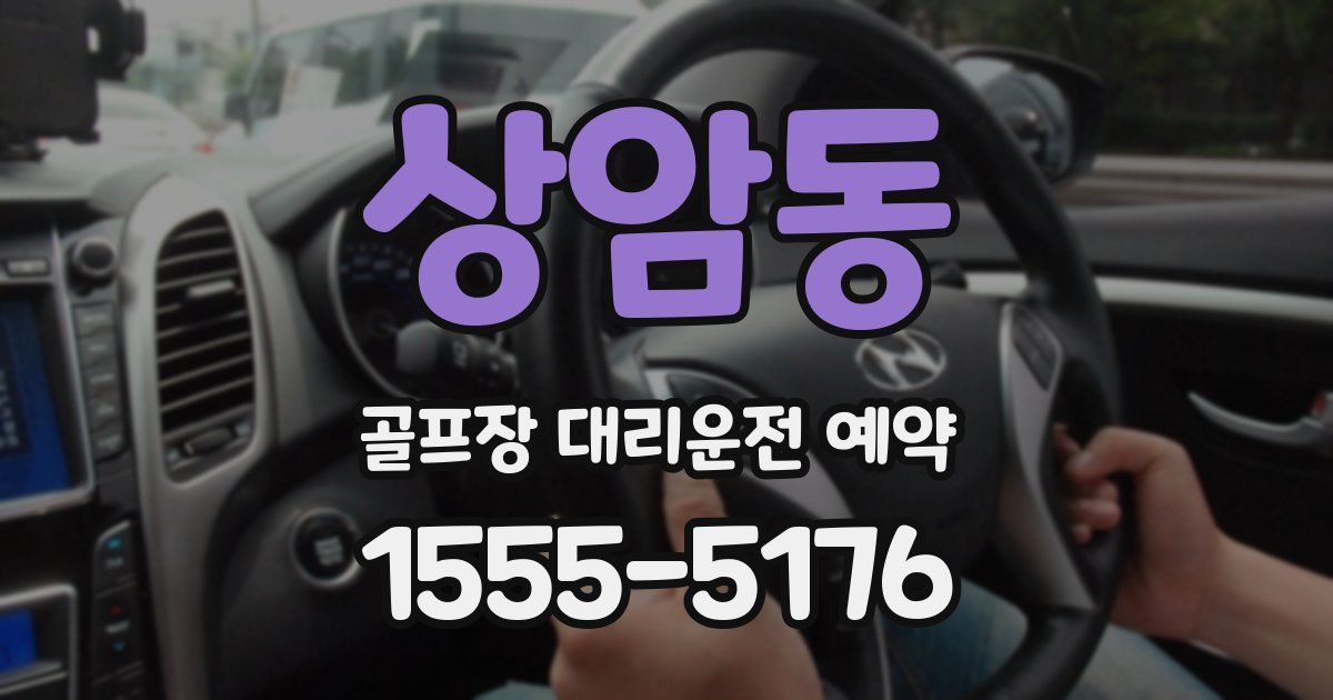 상암동 골프장 대리운전 예약
