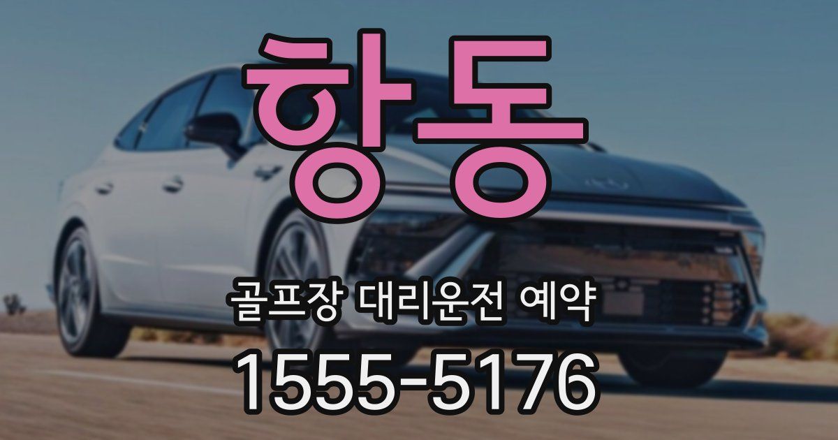 항동 골프장 대리운전 예약