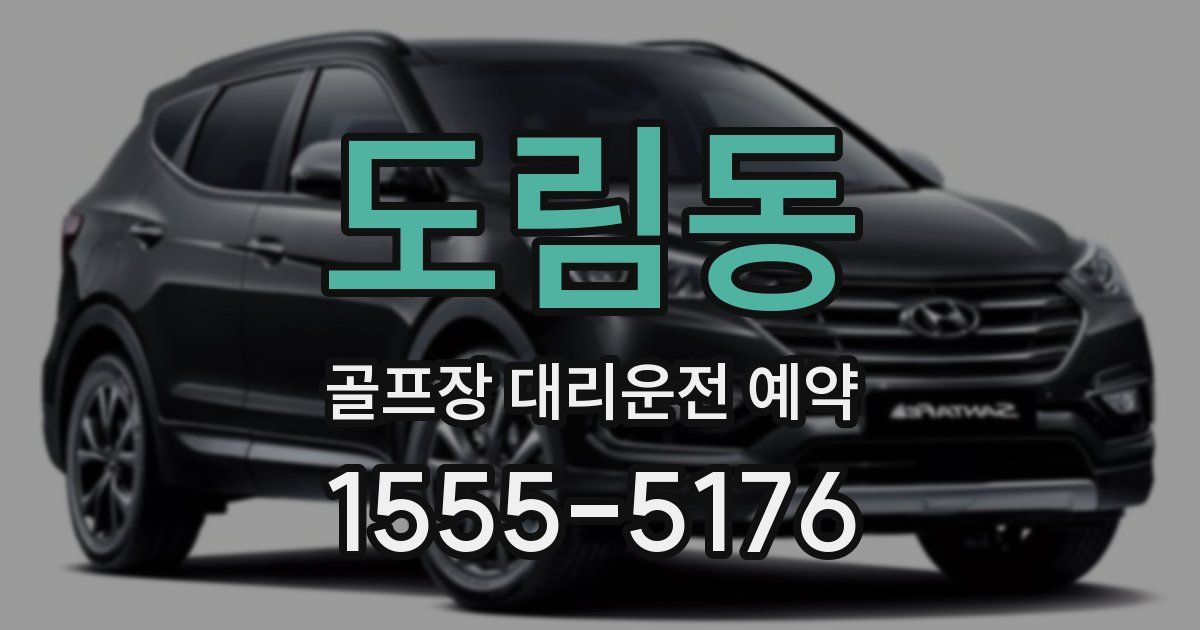 도림동 골프장 대리운전 예약