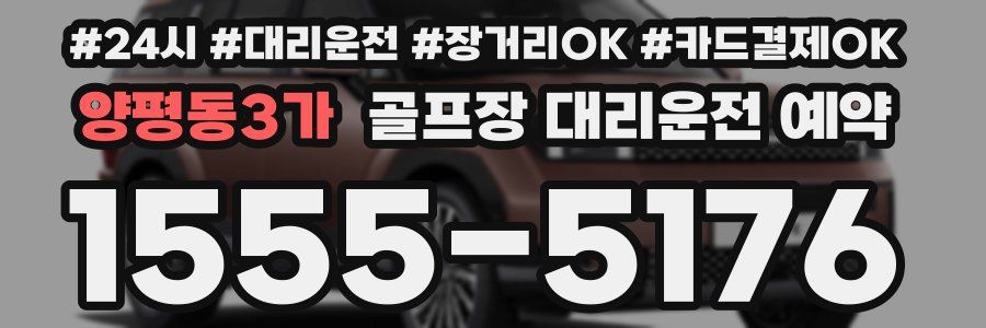 양평동3가 골프장 대리운전 예약