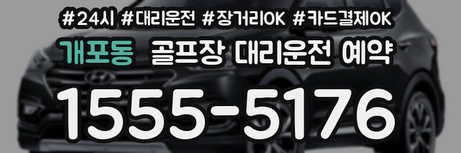 개포동 골프장 대리운전 예약