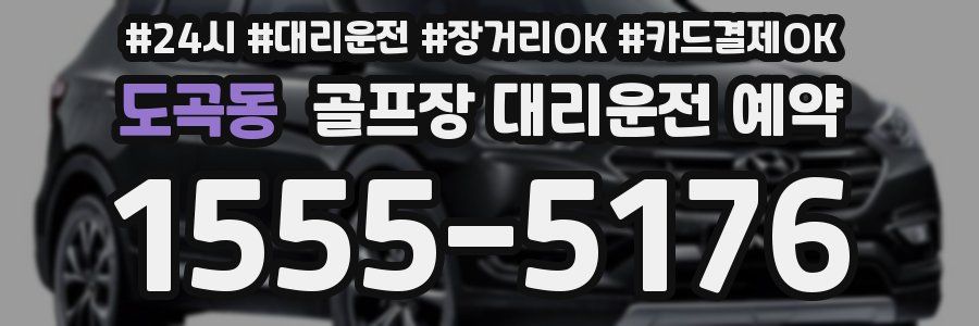 도곡동 골프장 대리운전 예약