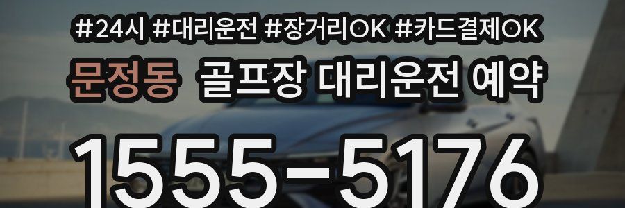 문정동 골프장 대리운전 예약