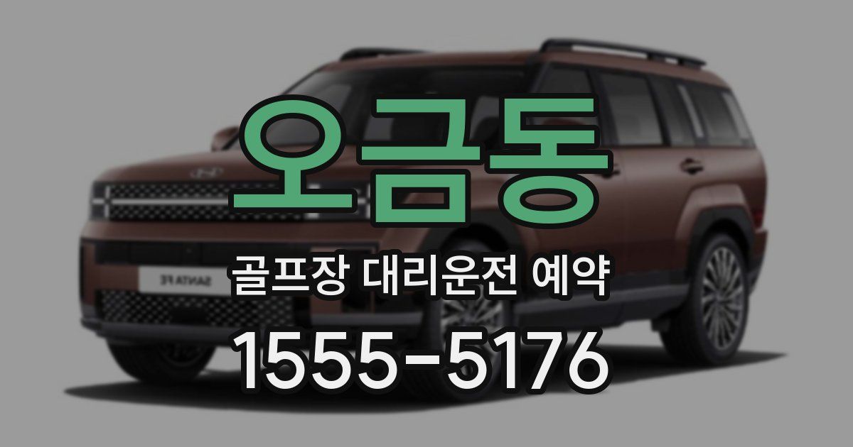 오금동 골프장 대리운전 예약