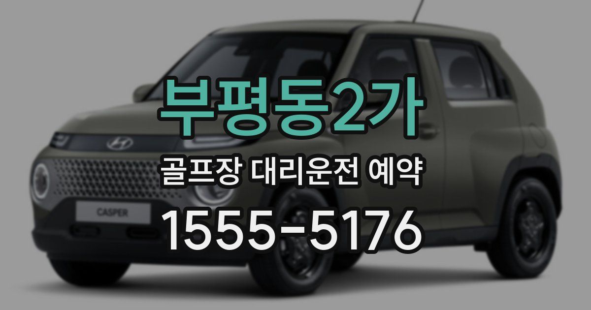 부평동2가 골프장 대리운전 예약
