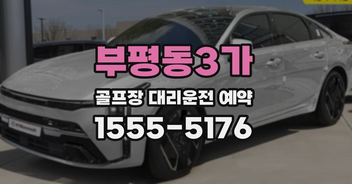 부평동3가 골프장 대리운전 예약