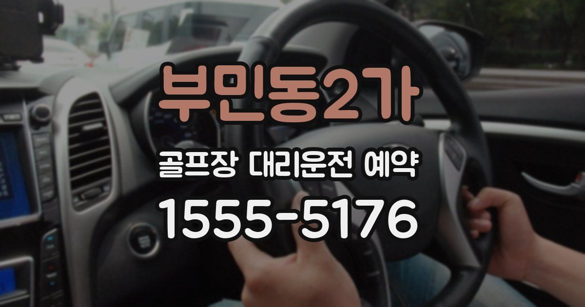 부민동2가 골프장 대리운전 예약