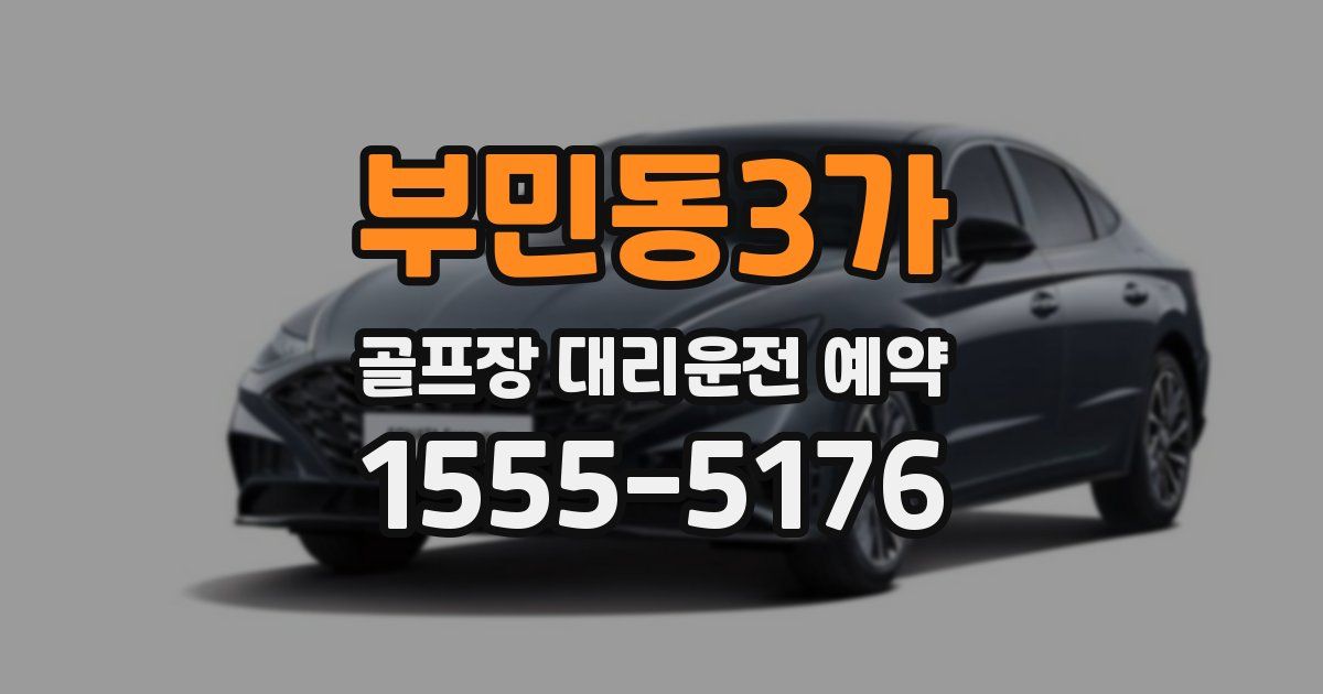 부민동3가 골프장 대리운전 예약