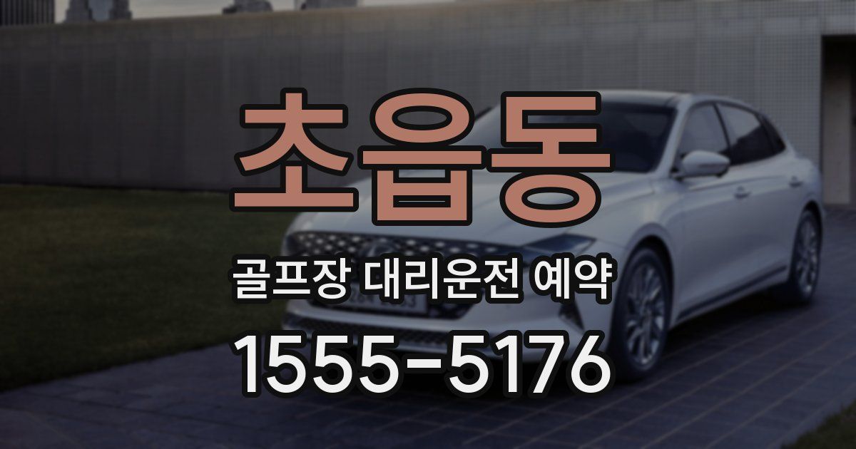 초읍동 골프장 대리운전 예약